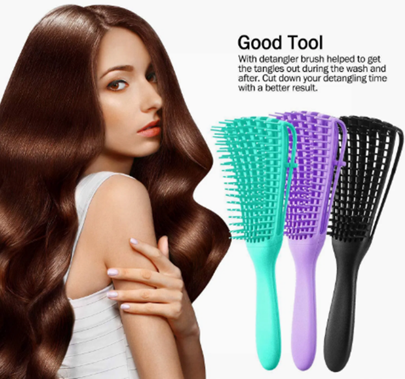 Women's head massage comb hair styling comb, 4 colors available