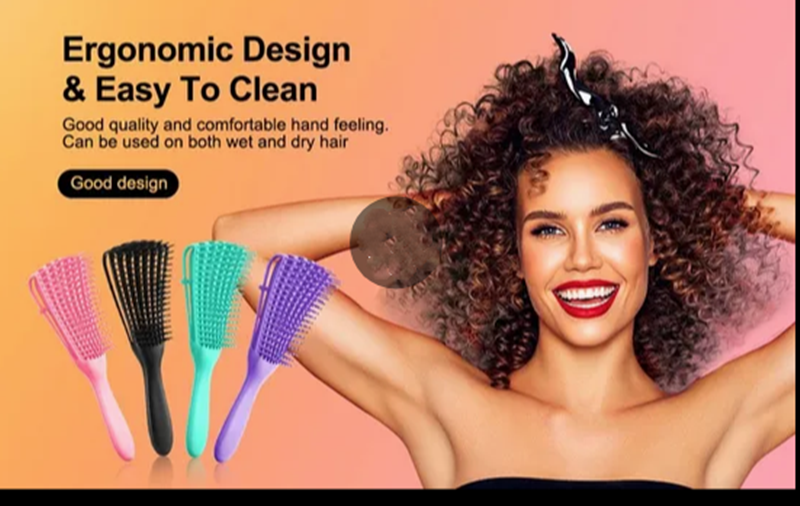 Women's head massage comb hair styling comb, 4 colors available