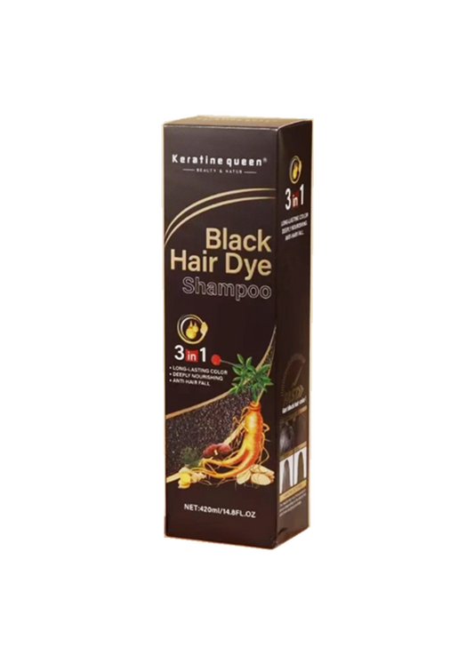 Herbal 3-in-1 Hair Color Shampoo, 420 ml, Black