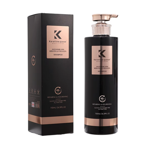 Keratin and Collagen Queen Shampoo to prevent hair loss, 750 ml