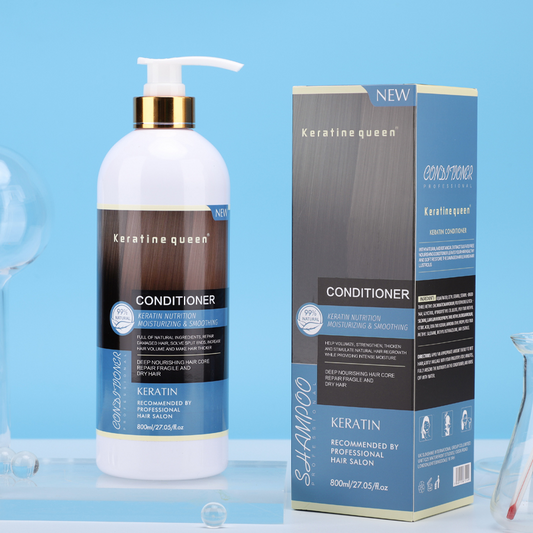 Acondicionador hidratante natural de queratina 800 ml