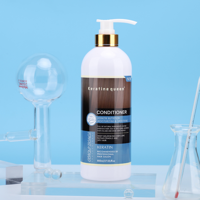 Acondicionador hidratante natural de queratina 800 ml