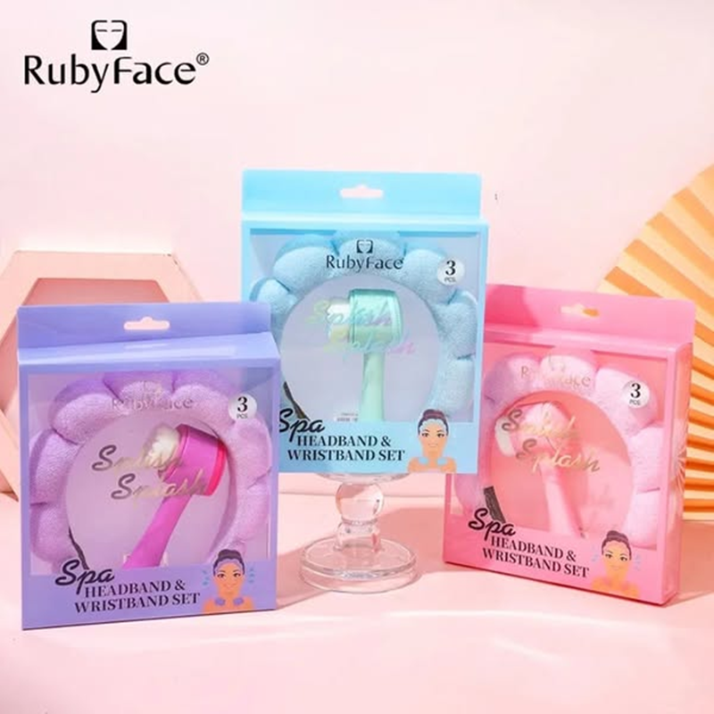 Cotton Spa Headband Set, 3 Colors Available