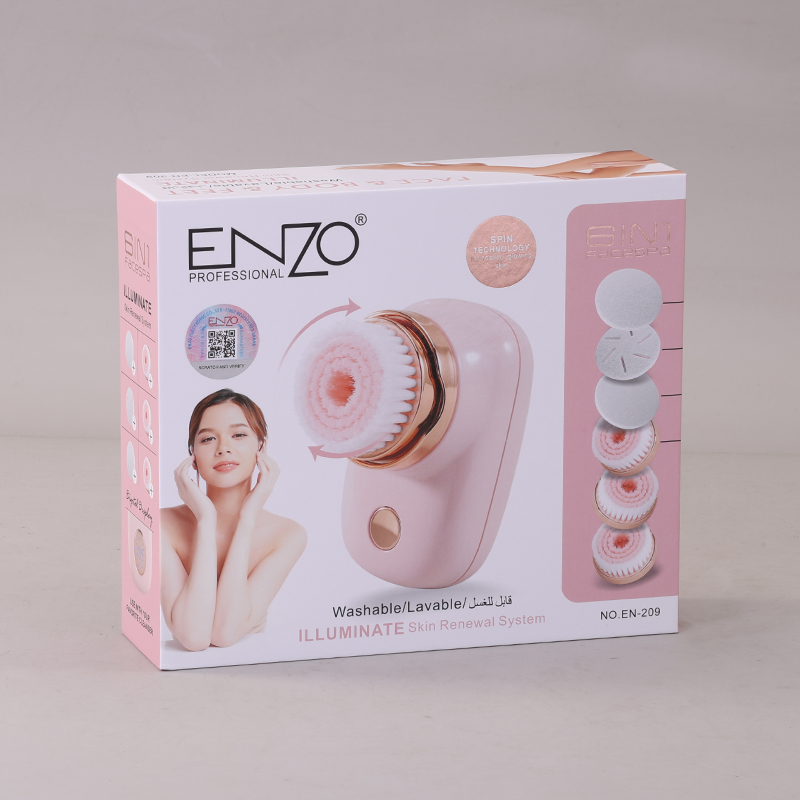 ENZO EN-209 6-in-1 Facial Cleansing Brush, ABS Electric Facial Cleansing Brush, Deep Cleansing, Exfoliation, Massage