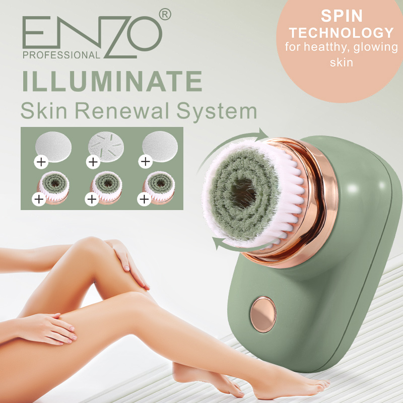 ENZO EN-209 6-in-1 Facial Cleansing Brush, ABS Electric Facial Cleansing Brush, Deep Cleansing, Exfoliation, Massage
