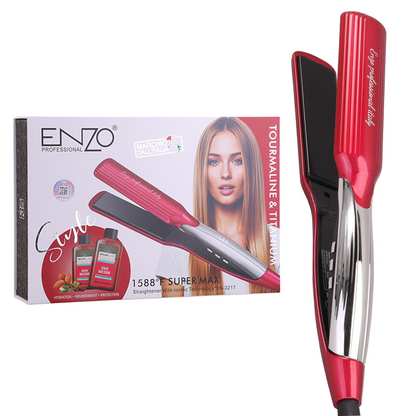 ENZO Professional High Temperature Keratin Treatment Hair Straightener & Curling Iron, EN-3217