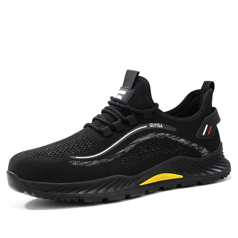 GUYISA SPORT Safety Shoes - Lightweight Steel Toe Work Sneakers for Men