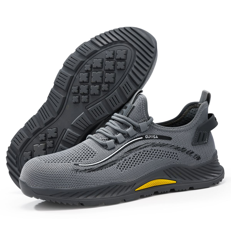 GUYISA SPORT Safety Shoes - Steel Toe Lightweight Work Sneakers for Men