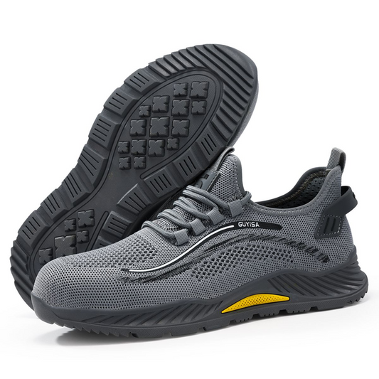 GUYISA SPORT Safety Shoes - Steel Toe Lightweight Work Sneakers for Men