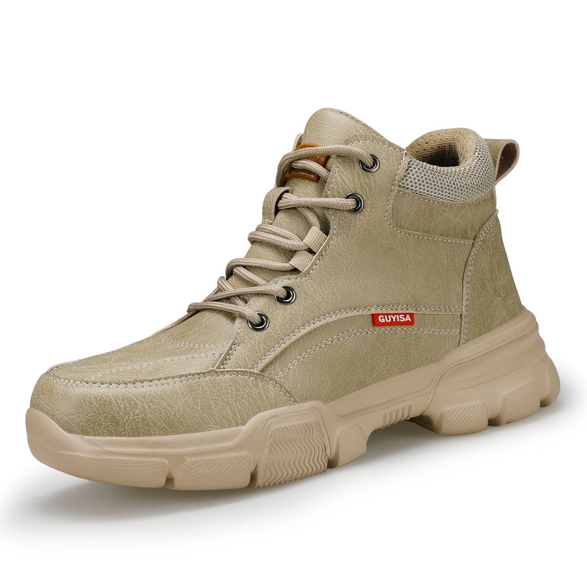 GUYISA Steel Toe Safety Shoes - Lightweight, Slip-Resistant Work Shoes