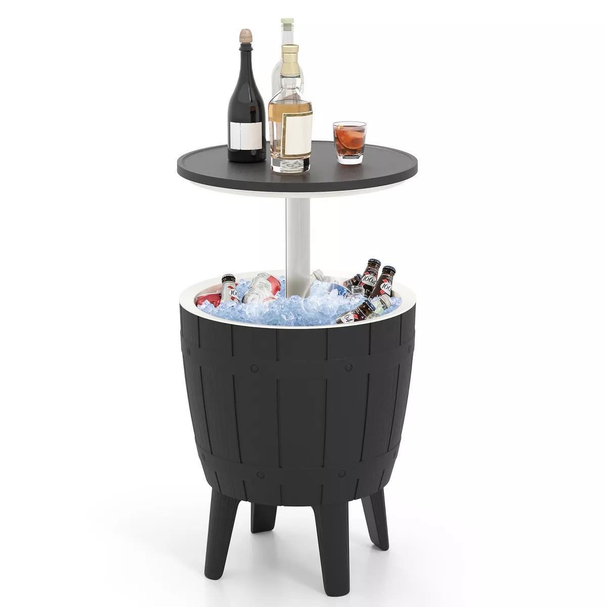 Ekko 3-in-1 extendable tabletop ice bucket, perfect for backyard parties