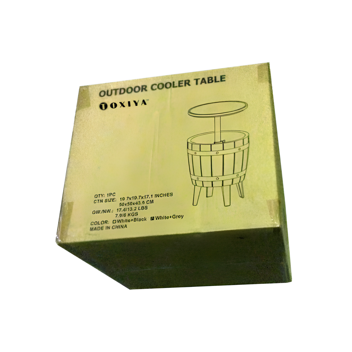 Ekko 3-in-1 extendable tabletop ice bucket, perfect for backyard parties