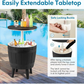 Ekko 3-in-1 extendable tabletop ice bucket, perfect for backyard parties