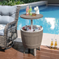 Ekko 3-in-1 extendable tabletop ice bucket, perfect for backyard parties