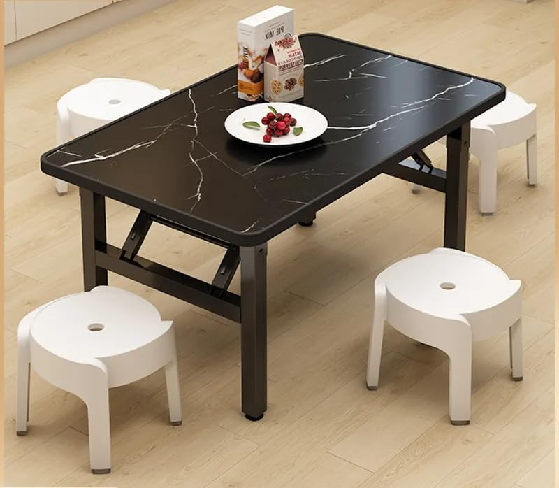 TOXIYA multi-functional folding table, suitable for rental properties and outdoor locations (120X60X53CM).