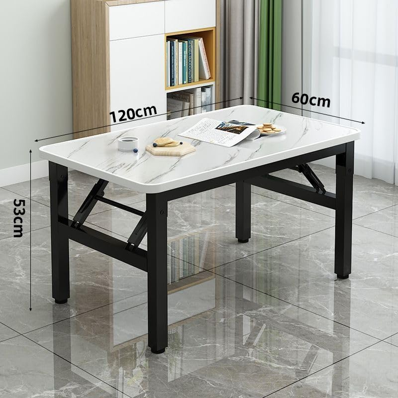 TOXIYA multi-functional folding table, suitable for rental properties and outdoor locations (120X60X53CM).