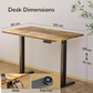 TOXIYA Smart Electric Height-Adjustable Standing Desk with Desktop - Multiple Colors (120X60CM Desktop) (70X120CM Height)