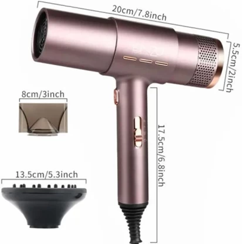 ENZO EN-8003 Professional Negative Ion Hair Dryer, Multi-color