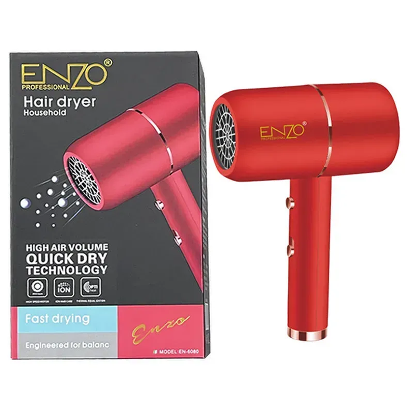 ENZO EN-6080, Professional Hair Dryer with Quick Drying Function