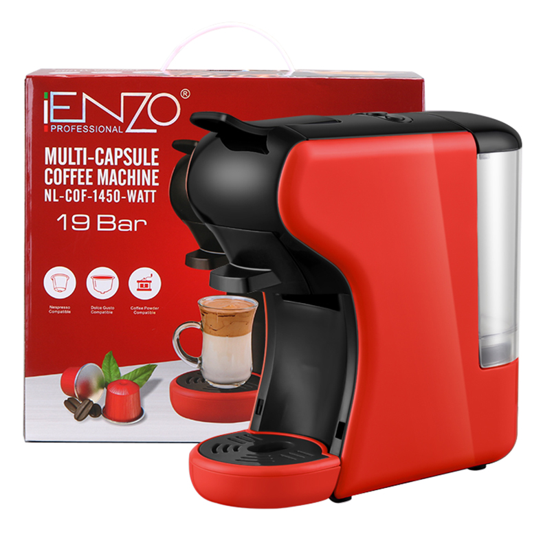 ENZOITA-40010 Fully Automatic Italian Capsule Coffee Machine, Multi-color