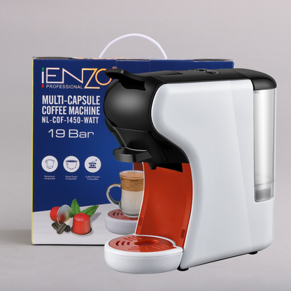 ENZOEN-40010 Fully Automatic Italian Capsule Coffee Machine, Multi-color
