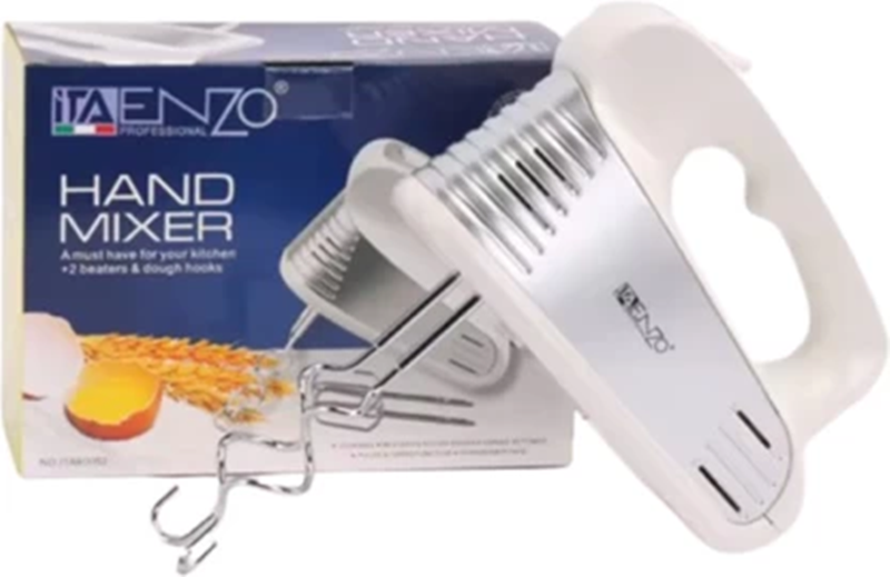 ENZO ITA-60052 Professional Multi-functional Stainless Steel Low-noise Electric Hand Blender for Kitchens.