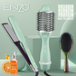 ENZO EN-511 Professional 3-in-1 Hair Styling Tool: Straightener, Oval Ionic Hot Air Comb, and Massage Comb.