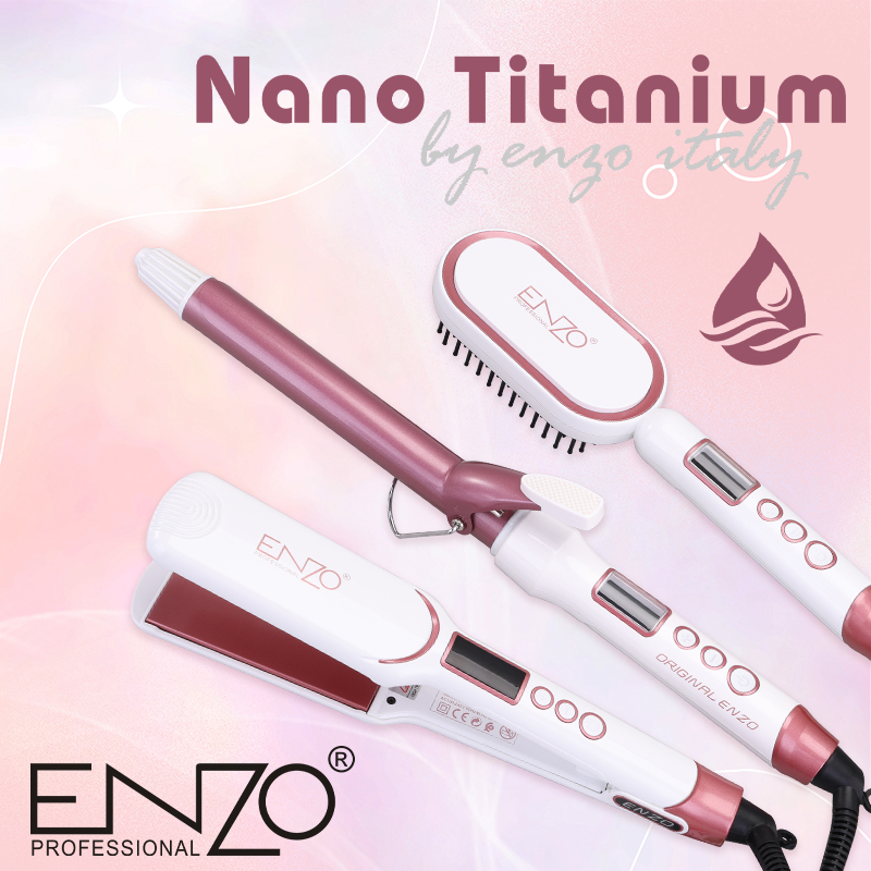 Enzo EN-3132 Nano Titanium Hair Styling Set