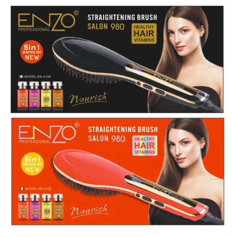 EnzoEN-4106, 980° Professional Hair Straightening Comb
