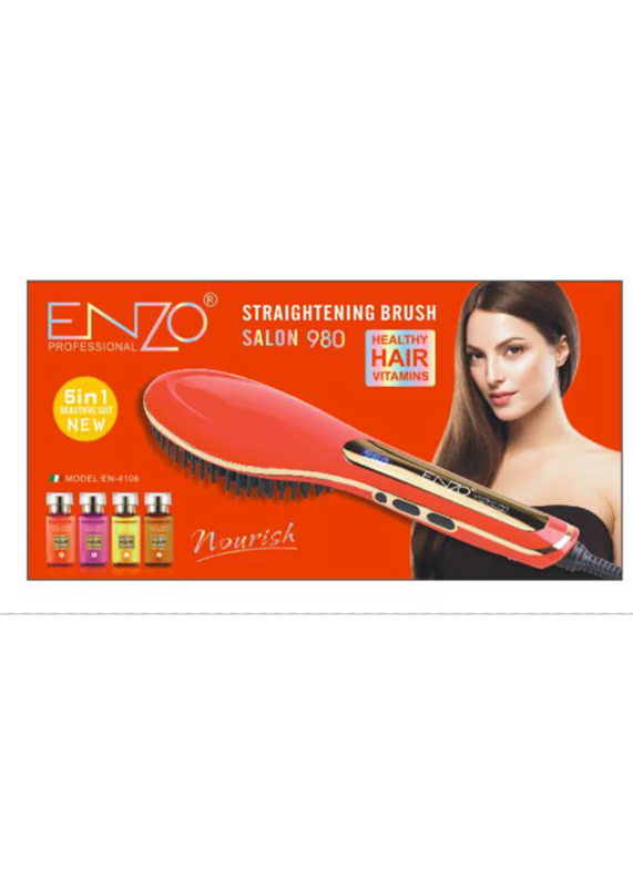 EnzoEN-4106, 980° Professional Hair Straightening Comb