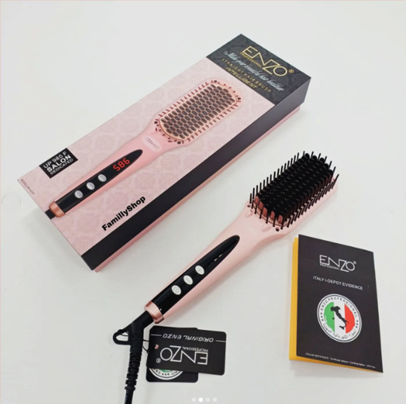 EnzoEN-4101 Fast Heating Straightening Comb, Multiple Colors