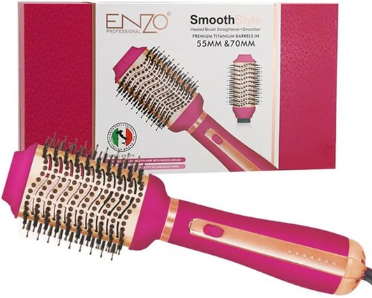 Enzo EN-6216 Professional 2-in-1 Hair Straightener and Hot Air Comb – Ionic Hair Dryer and Styling Comb