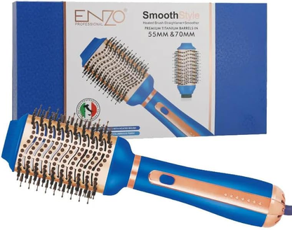 Enzo EN-6216 Professional 2-in-1 Hair Straightener and Hot Air Comb – Ionic Hair Dryer and Styling Comb