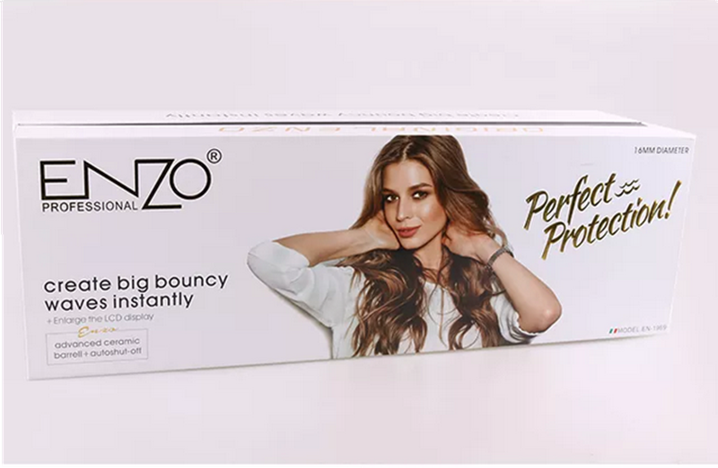 ENZOEN-1969, 5-tube curling iron, 16mm, adjustable temperature ceramic curling iron