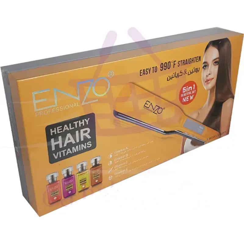 Enzo EN-3971 Professional Hair Straightener, Multi-color