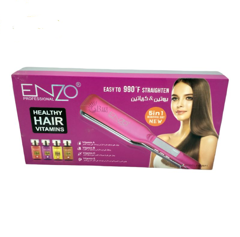 Enzo EN-3971 Professional Hair Straightener, Multi-color