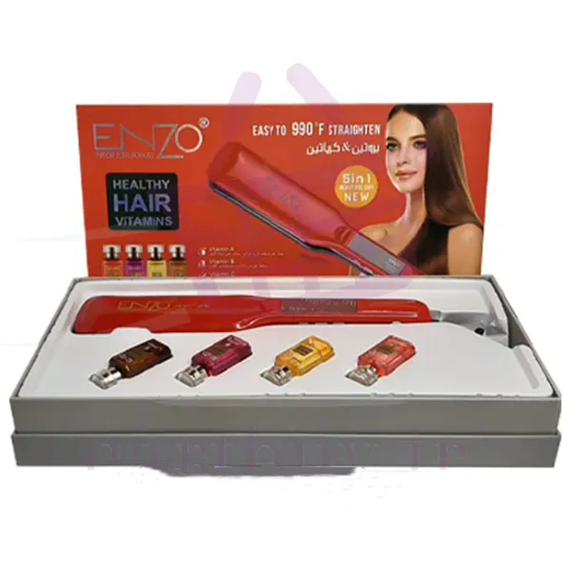 Enzo EN-3971 Professional Hair Straightener, Multi-color