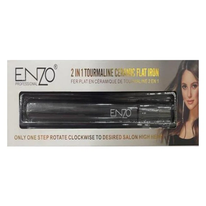 ENZO EN-068A 45W Hair Straightener and Curler, Heats Up Quickly