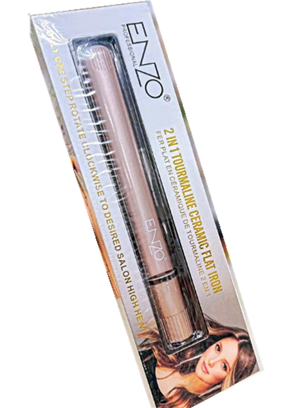 ENZO EN-068A 45W Hair Straightener and Curler, Heats Up Quickly