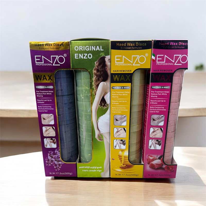 ENZO 500g, professional hair removal wax tablets, suitable for face and body.