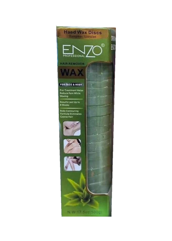 ENZO 500g, professional hair removal wax tablets, suitable for face and body.