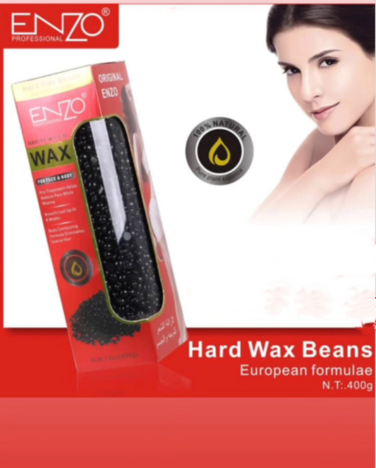 ENZO 400g Black Hair Removal Wax Beads