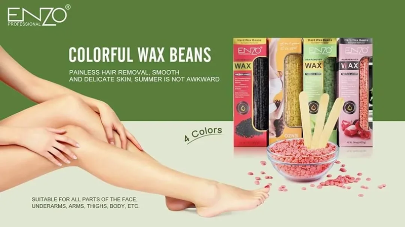 ENZO 400g Black Hair Removal Wax Beads
