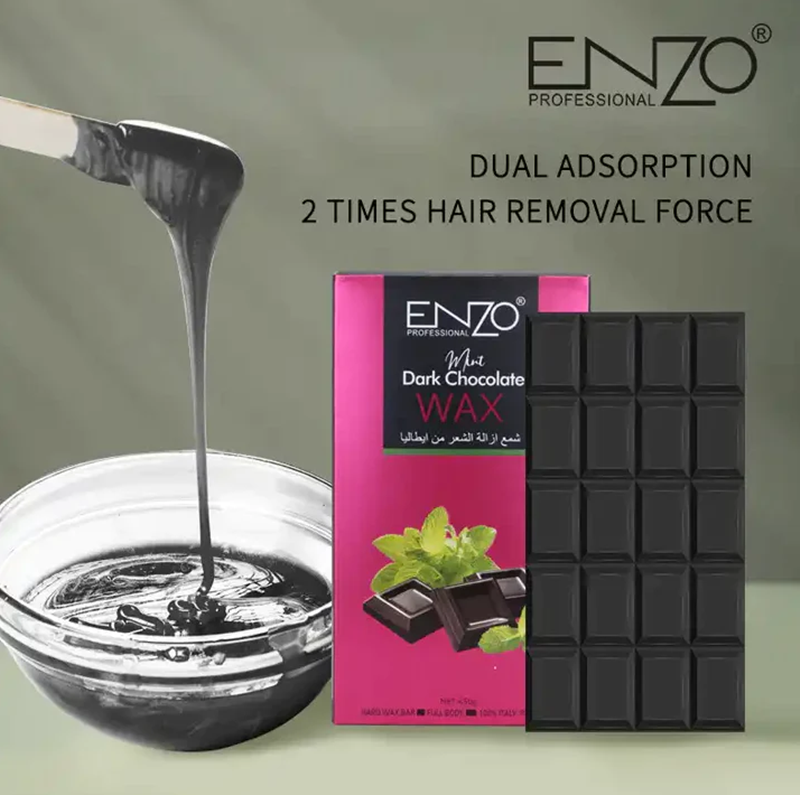 ENZO 450g Chocolate Hair Removal Wax, Multiple Colors.