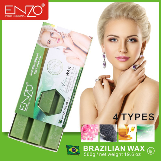 ENZO 560g Painless Hair Removal Wax Blocks, Mini Nine-Compartment Solid Hair Removal Wax Blocks.