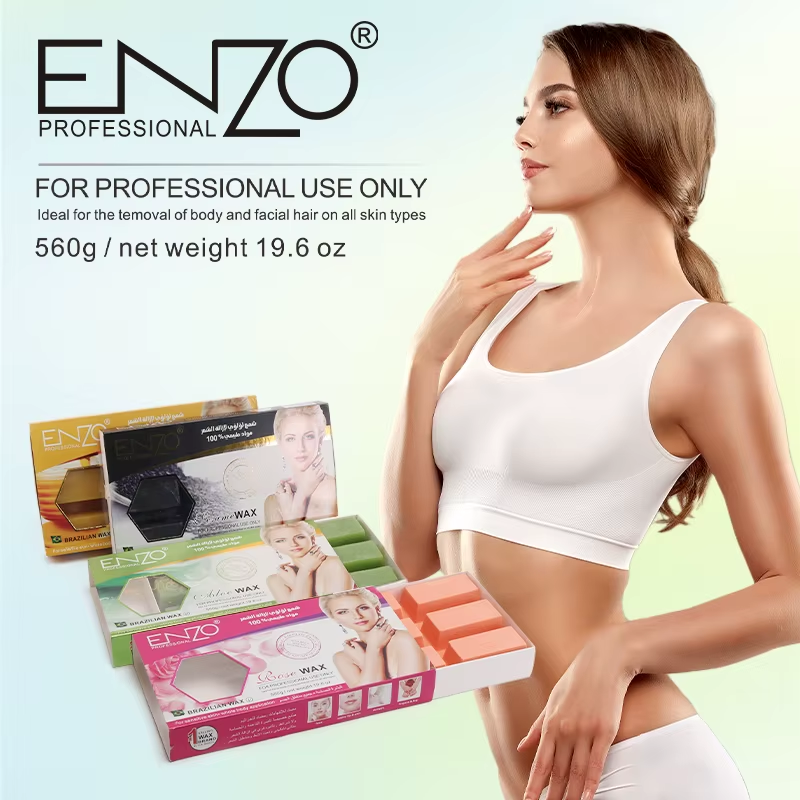 ENZO 560g Painless Hair Removal Wax Blocks, Mini Nine-Compartment Solid Hair Removal Wax Blocks.