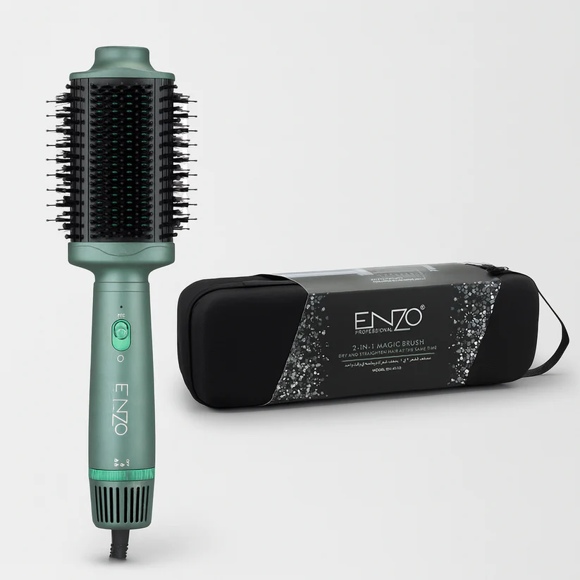 ENZO EN-4110 Hair Comb, 2-in-1 Professional Negative Ion Hair Comb.