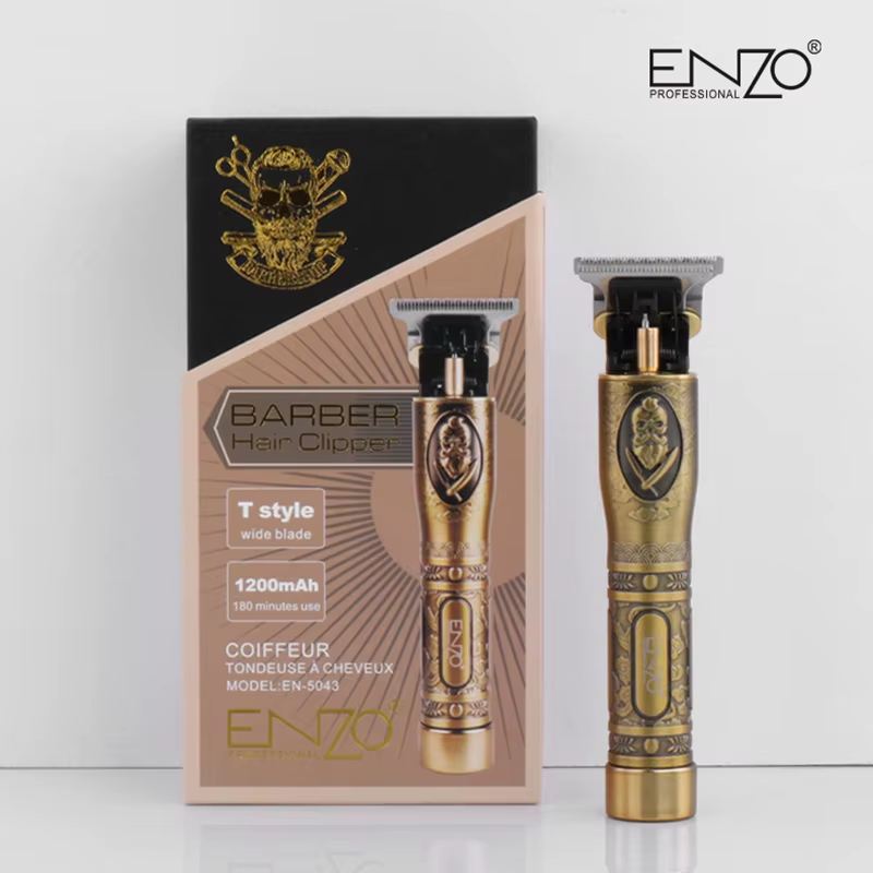 ENZO EN-5043 Professional Rechargeable Metal USB Electric Hair Clipper for Men