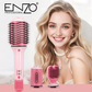 ENZO EN-4117 Professional 3-in-1 Electric Hair Dryer Comb, Heart-Shaped Hot Air Styling Comb Set