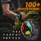 TOXIYA Military 1.43 inch Smart Watch (Answer/Dial Calls)100+Sports Modes,5ATM Waterproof Fitness Watch with Flashlight,Heart Rate,SpO2,Blood Pressure for Android/iOS